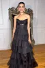 A-Line Strapless Tiered Green Formal Dress V-Neck Layered Prom Gown Chiffon sold by My Chic Dress