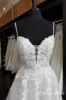 A-Line Lace Beach Wedding Dresses Sleeveless V-neck Tulle Applique sold by My Chic Dress