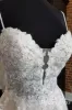 A-Line Lace Beach Wedding Dresses Sleeveless V-neck Tulle Applique sold by My Chic Dress