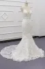 Long Mermaid Lace Beach Wedding Dress Appliques Spaghetti Strap sold by My Chic Dress