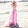 Puffy Pink Tulle Maternity Photo Shoot Women Night Robe Sleepwear Gown sold by My Chic Dress
