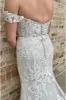 Mermaid White Off-the-Shoulder Wedding Dress Appliques sold by My Chic Dress