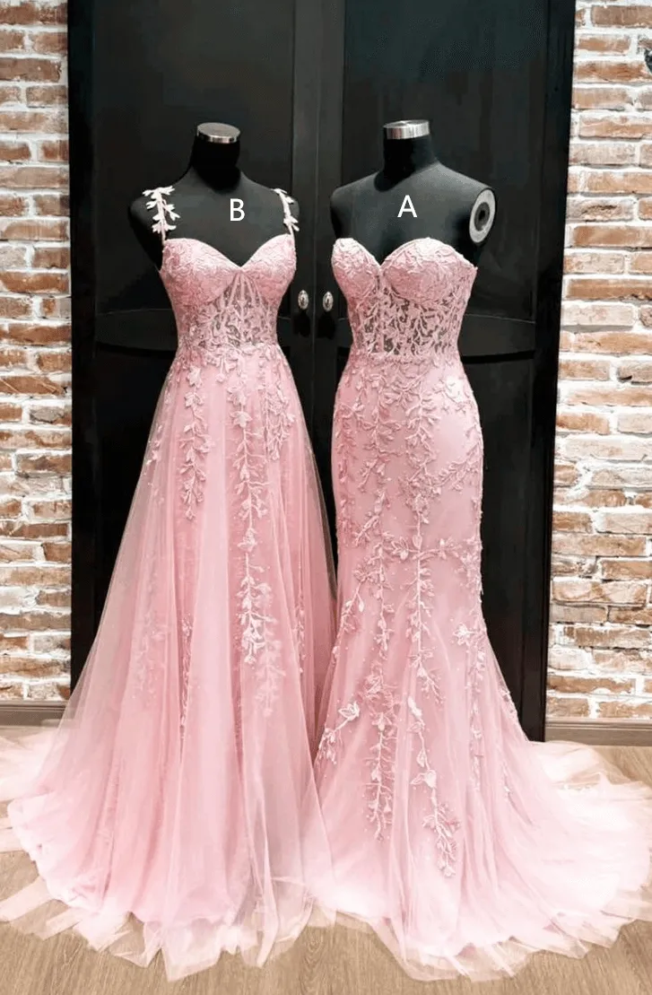 Leaf Lace Long Violet Purple Prom Dresses Corset Bodice sold by My Chic Dress product image thumbnail 2