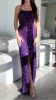 Simple Purple Iridescent Sequin Prom Formal Dresses Mermaid Straps Split sold by My Chic Dress