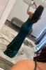 Sequin Long Prom Dress Dark Green Straps Mermaid Formal Gown sold by My Chic Dress