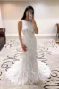 Gorgeous Mermaid Lace Drop Waist Wedding Dress Beach Sleeveless sold by My Chic Dress