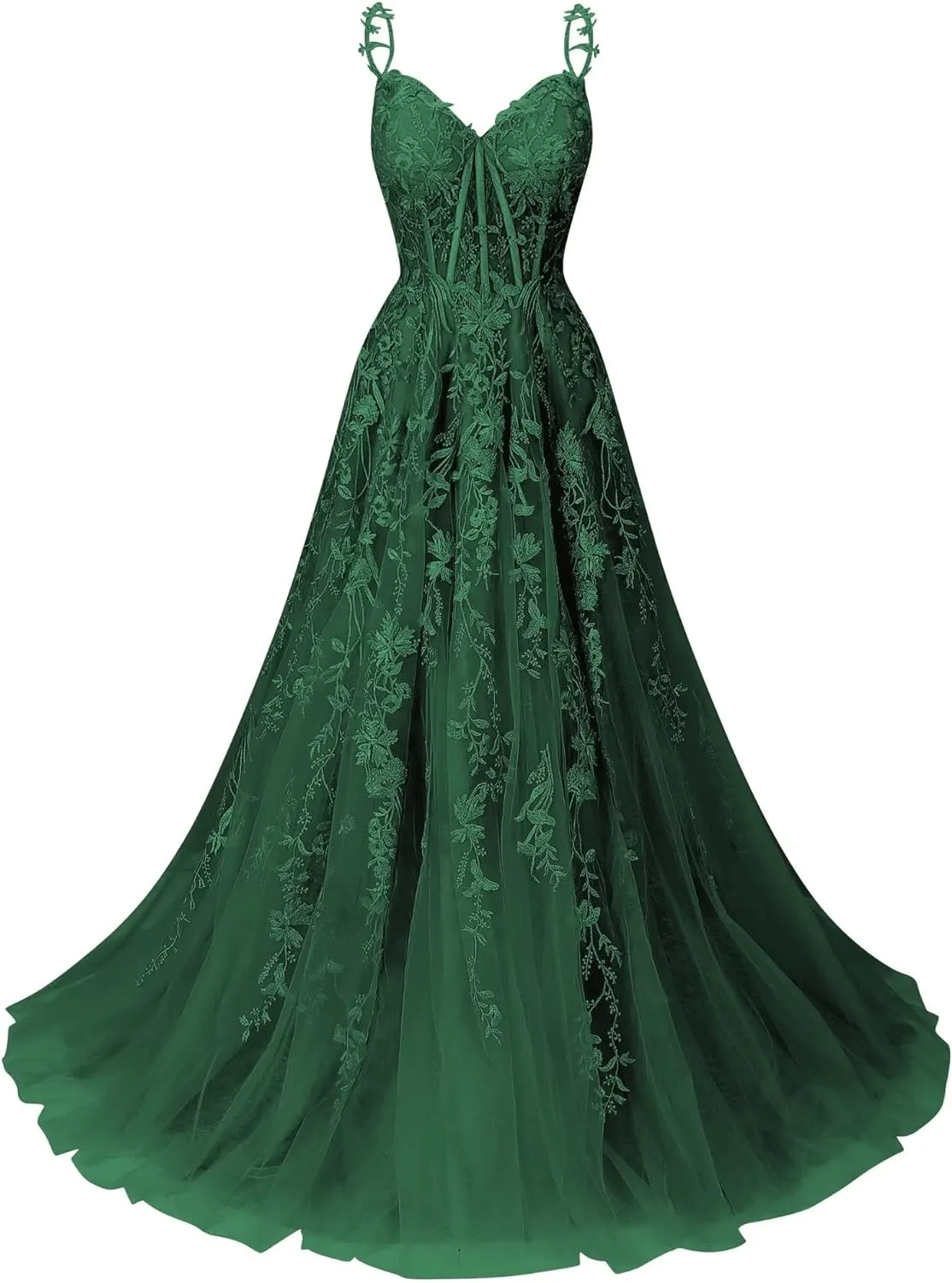 A Line 2025 Lace Violet purple Prom Dresses Lilac Long Formal Dress sold by My Chic Dress product image thumbnail 4