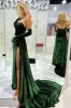 Emerald Green Mermaid Prom Dress Velvet Long Formal Gowns sold by My Chic Dress