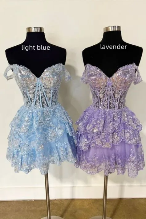 A-Line Short Black Prom Dress Sheer Corset Bodice Homecoming dress sold by My Chic Dress product image thumbnail 5