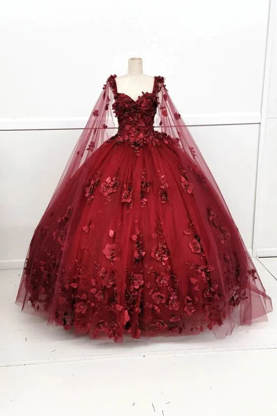 2025 New Quinceanera Dress Burgundy Cheap Plus Size Sweet 15 16 Dress sold by My Chic Dress product image thumbnail 2