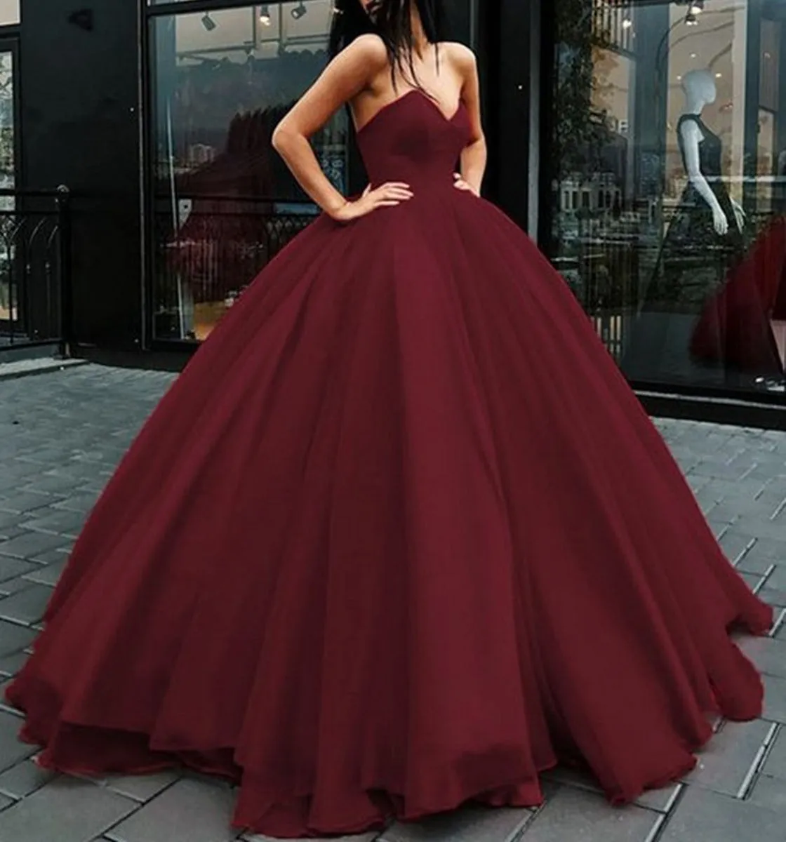 2025 Simple Black Wedding Dresses Gothic V-neck Strapless Bridal Bride Dress sold by My Chic Dress product image thumbnail 5