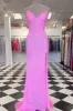 Purple Sequins Mermaid Prom Dress Slit Long Evening Gown Sleeveless sold by My Chic Dress