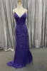 Purple Sequins Mermaid Prom Dress Slit Long Evening Gown Sleeveless sold by My Chic Dress