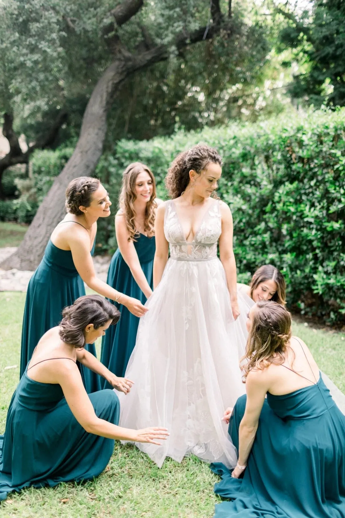 Floor-Length Chiffon Emerald Green Bridesmaid Dress Cheap Wedding Guest Dress sold by My Chic Dress product image thumbnail 3