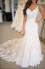 Long Mermaid Beach Lace Wedding Dresses Cheap Sleeveless sold by My Chic Dress