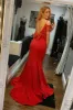 Off Shoulder Mermaid Red Prom Dresses Long Formal Dress Open Back sold by My Chic Dress