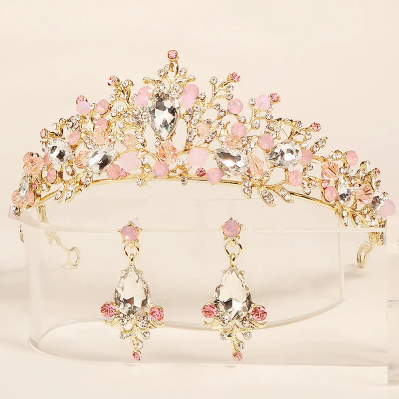 3pcs Rhinestone Princess Quinceanera Crown Birthday Party Tiara Wedding Tiara sold by My Chic Dress
