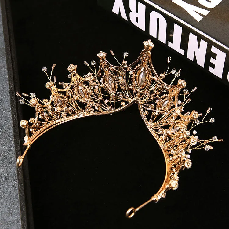 Crystal Bridal Tiara for Wedding Shiny Quinceanera Crowns sold by My Chic Dress product image thumbnail 2