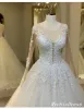Elegant Modest Lace Long Sleeves Wedding Dresses Ball Gown Winter Bridal Dress sold by My Chic Dress