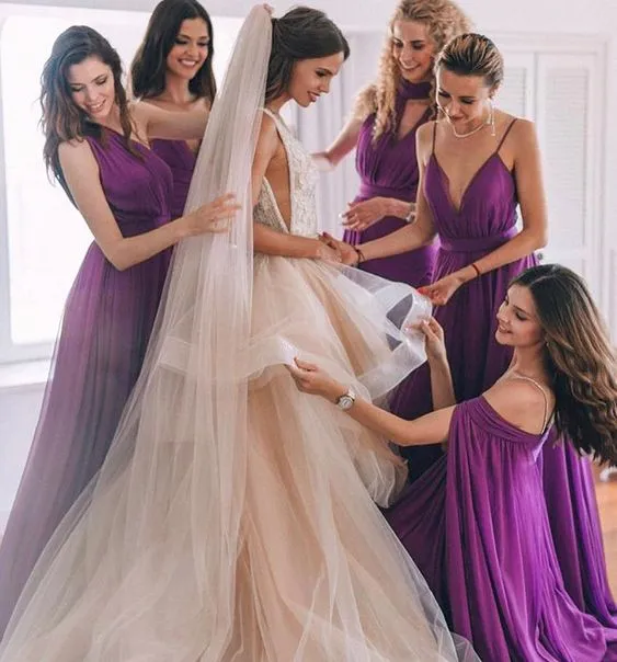 Sexy Mermaid Multiway Purple Bridesmaid Dresses dresses sold by My Chic Dress product image thumbnail 5
