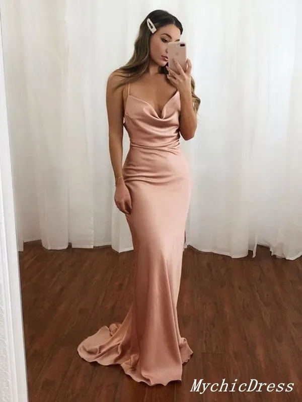 Cheap Long Bridesmaid Dresses Beach Floor Length Wedding Guest Dresses UK sold by My Chic Dress product image thumbnail 3