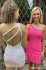 Hot Glitter Sequin Homecoming Dresses Tight One Shoulder Short Cocktail Dress sold by My Chic Dress