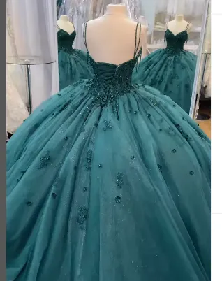 Ball Gown Beaded Green 2025 Vintage Quinceanera Dress Graduation Dresses sold by My Chic Dress product image thumbnail 5