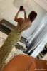 2025 Cheap Sequin Gold Prom Dresses V Neck Mermaid UK Evening Dresses sold by My Chic Dress