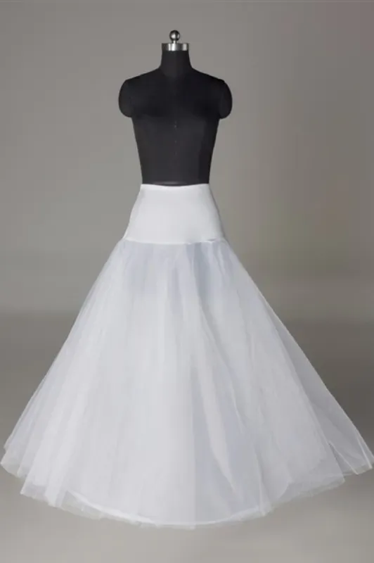 2 Tier Floor Length A-Line  Tulle Wedding Petticoats sold by My Chic Dress