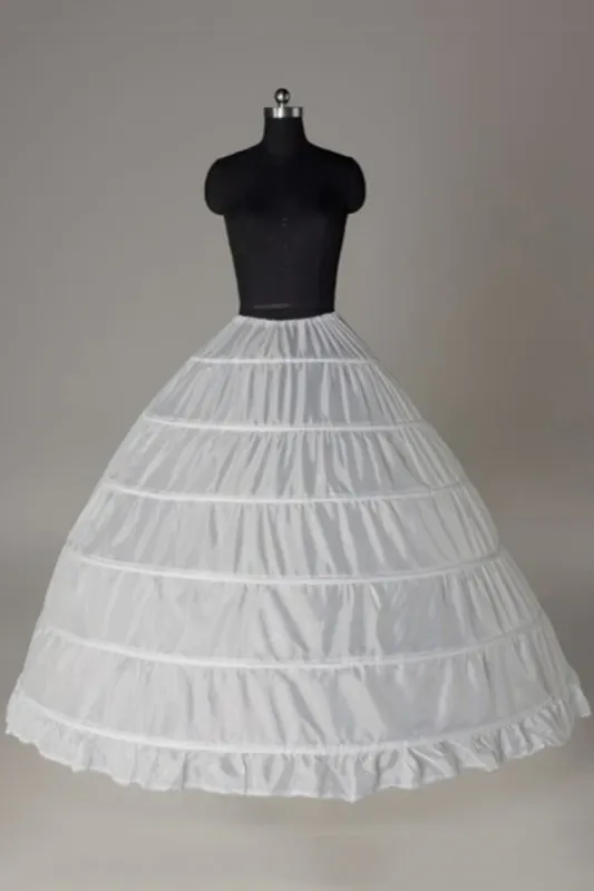 1 Tier Floor Length Ball-Gown Nylon Slips Wedding Petticoats sold by My Chic Dress