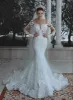 Gorgeous Vintage Wedding Dresses Lace Long Sleeves Mermaid Wedding Gown sold by My Chic Dress