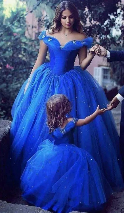 Princess 2025 Royal Blue Quinceanera Dresses Ball Gown Tulle Sweet 16 Dresses sold by My Chic Dress product image thumbnail 2