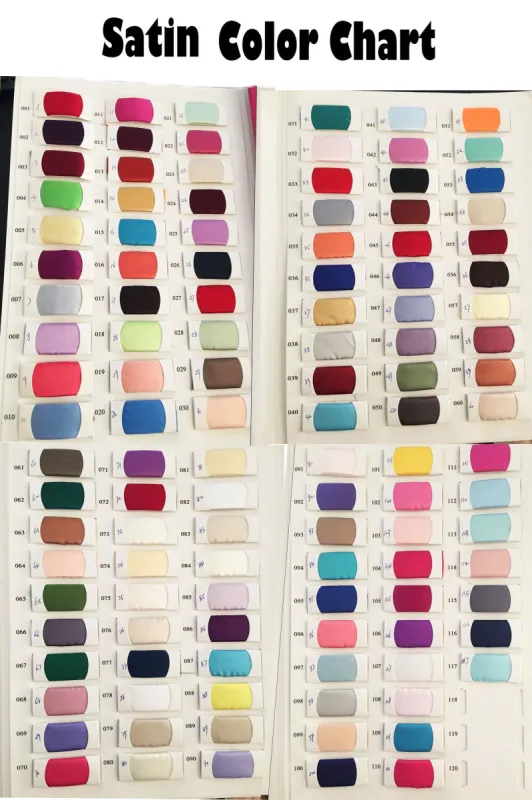 Color Swatch Book for Chiffon, Satin, Elastic Satin, Spandex, Sequin sold by My Chic Dress