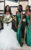 Multiway Elastic Satin Emerald Green Bridesmaid Dresses Mismatched sold by My Chic Dress