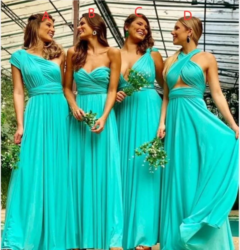 Convertible Turquoise Bridesmaid Dresses Infinity Dresses Multiway Dresses sold by My Chic Dress