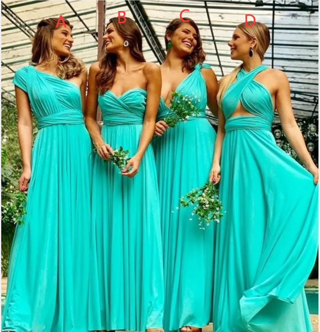 Convertible Turquoise Bridesmaid Dresses Infinity Dresses Multiway Dresses sold by My Chic Dress