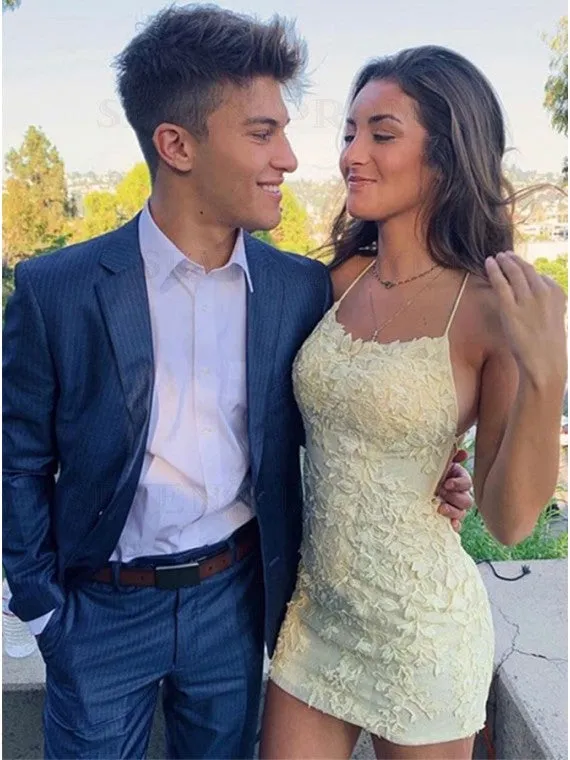 Mini Lace Prom Dresses Short Mermiad Hoco Dress Winter Formal Dress sold by My Chic Dress product image thumbnail 5