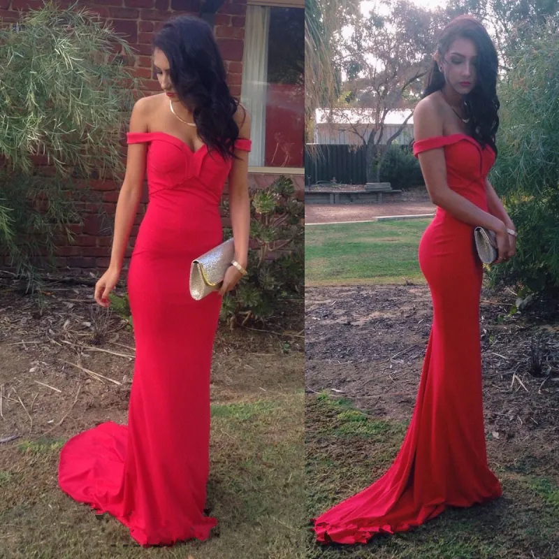 Red Prom Dresses Sexy Long Chiffon Formal Dresses sold by My Chic Dress