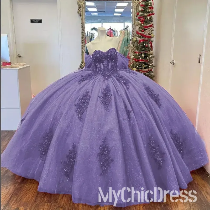 Cheap Sweet 15 Quinceanera Dresses Sweetheart Lace Gowns sold by My Chic Dress