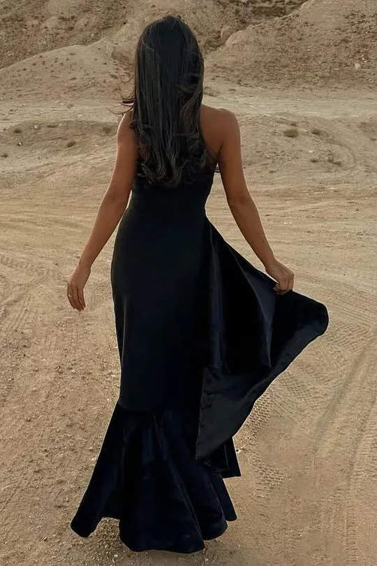 Black Strapless Prom Dress Mermaid Formal Wear Sleeveless sold by My Chic Dress product image thumbnail 2