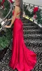 Sexy Simple Fitted Bridesmaid Dress Mermaid Deep V-neck sold by My Chic Dress
