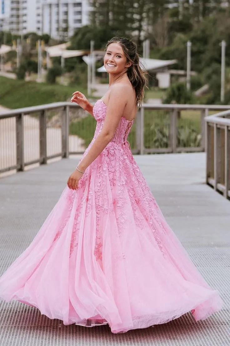 Strapless Lace Formal Dress Long Mermaid with Appliques sold by My Chic Dress product image thumbnail 2