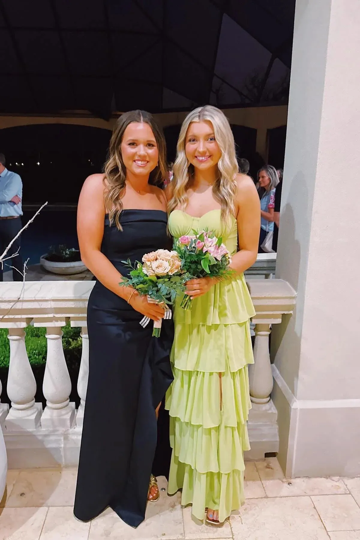 Hot Green Tiered Prom Maxi Dress Strapless Chiffon Formal Wear sold by My Chic Dress product image thumbnail 4