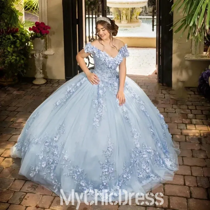 Ball Gown Sweet 16 Quinceanera Dresses Off Shoulder Vestido De 15 Anos sold by My Chic Dress product image thumbnail 4