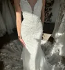 Summer Wedding Dress Lace Mermaid Sleeveless V Neck sold by My Chic Dress