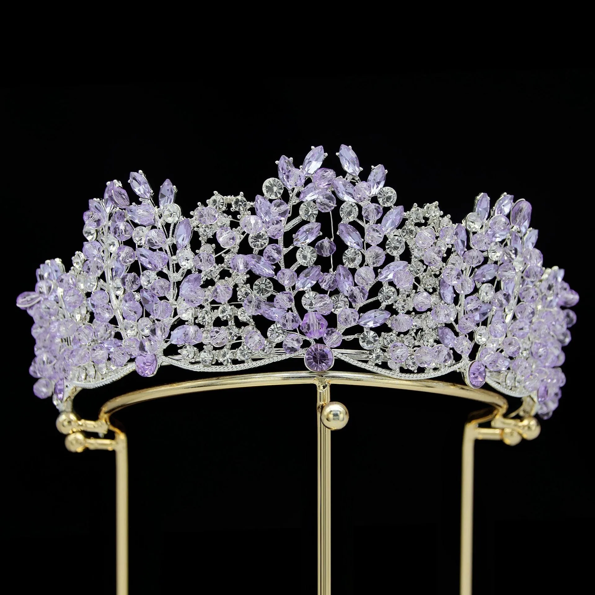 Shiny Quinceanera Crown Luxurious Bridal Crown Baroque style sold by My Chic Dress product image thumbnail 2