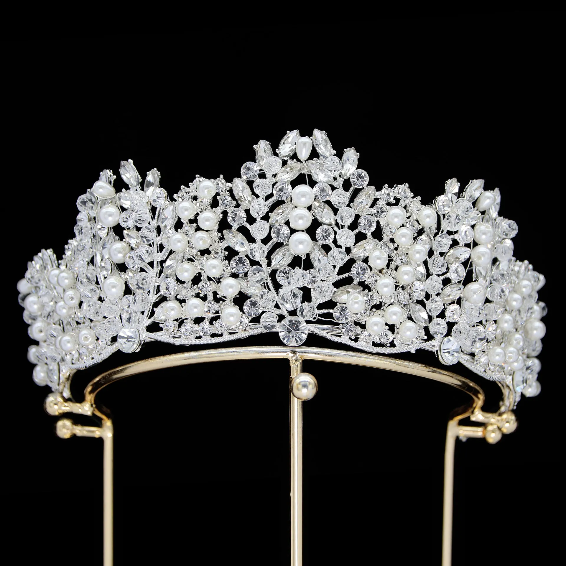 Shiny Quinceanera Crown Luxurious Bridal Crown Baroque style sold by My Chic Dress