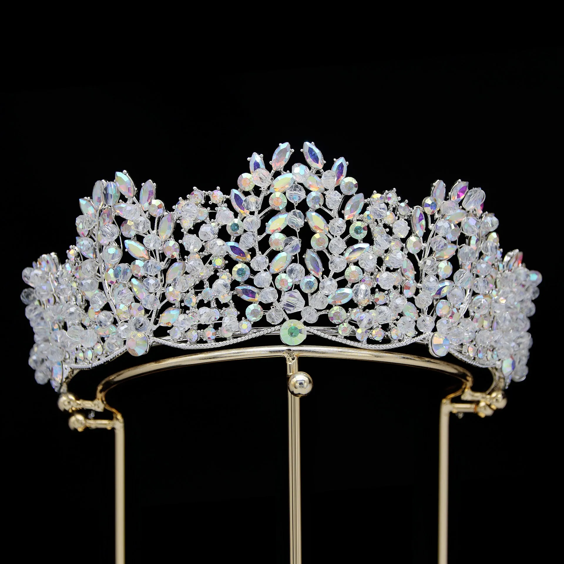 Shiny Quinceanera Crown Luxurious Bridal Crown Baroque style sold by My Chic Dress product image thumbnail 5