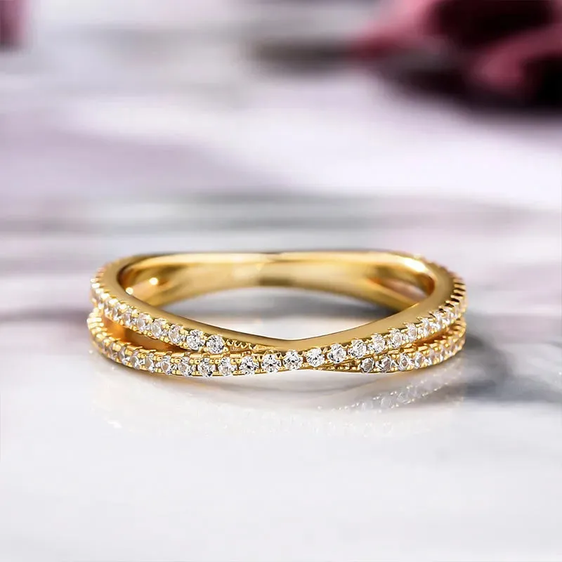 Affordable X Criss Cross Women Wedding Band For Sale sold by My Chic Dress product image thumbnail 3