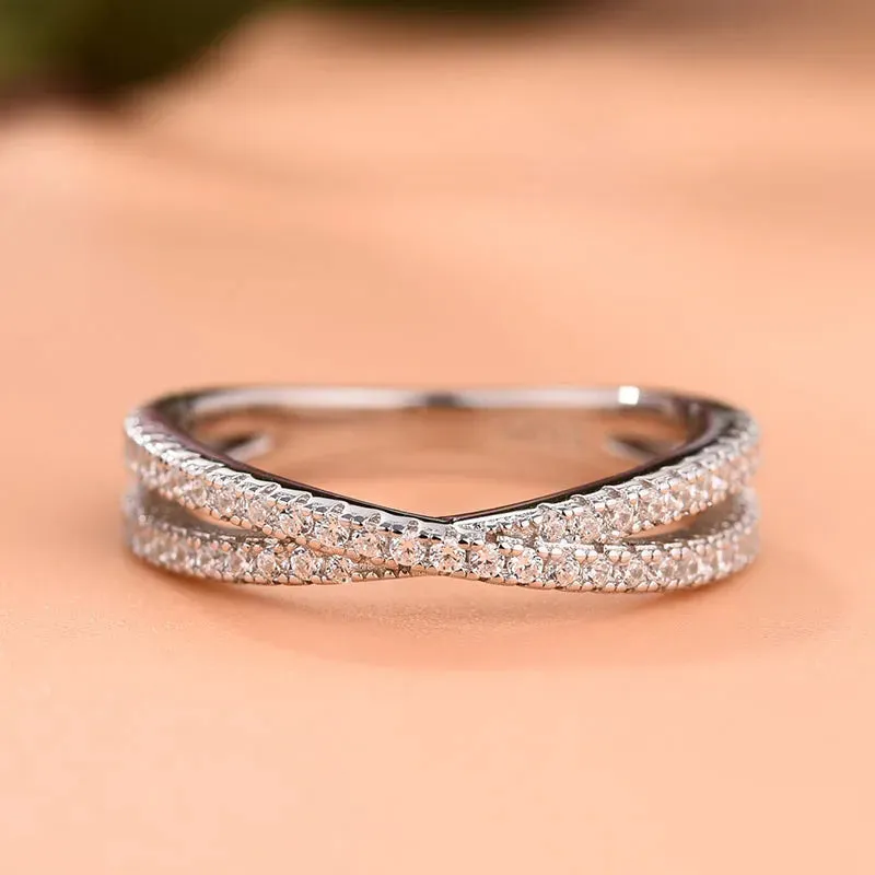 Affordable X Criss Cross Women Wedding Band For Sale sold by My Chic Dress product image thumbnail 2